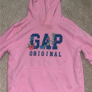 GAP Pink Sweatshirt with Floral Lettering